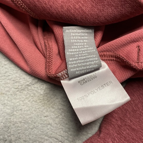 Simms Insect Shield Hoodie Womens Small Red 1/2 Zip Performance Fishing Light - Picture 7 of 8